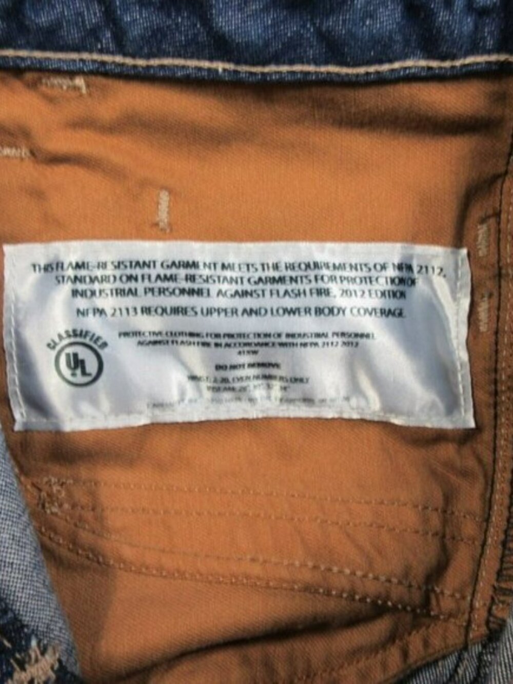 Carhartt womens dark wash bootcut nfpa 2112 FR work jeans 4x28 NWT - Picture 7 of 9